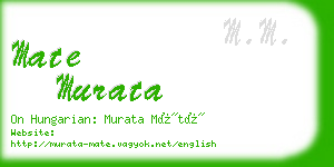 mate murata business card